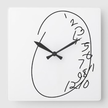 Distorted Clock Face by Surpryse at Zazzle