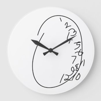 Distorted Clock Face by Surpryse at Zazzle