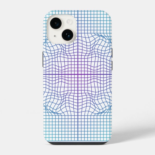 Distorted frame.01.w White BG Iphone Case (Back)
