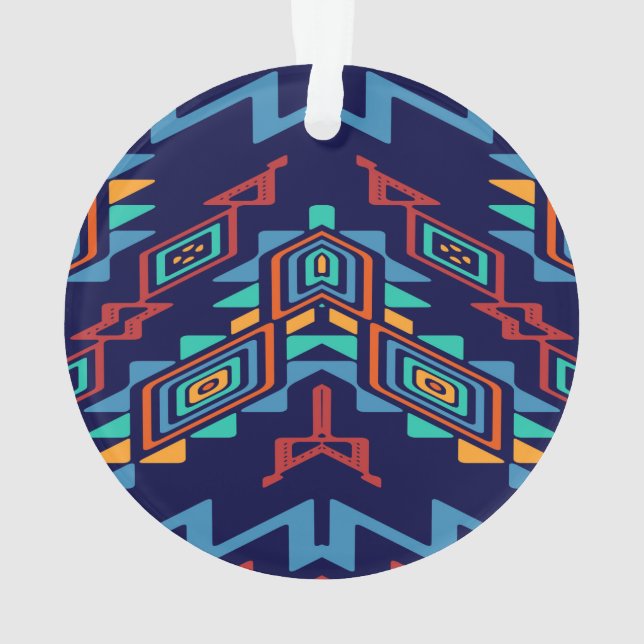 Distorted shapes abstract design ornament (Back)