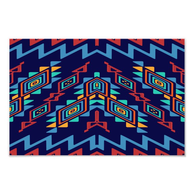 Distorted shapes abstract design photo print (Front)