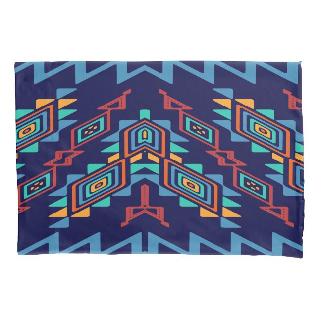Distorted shapes abstract design pillow case (Front)