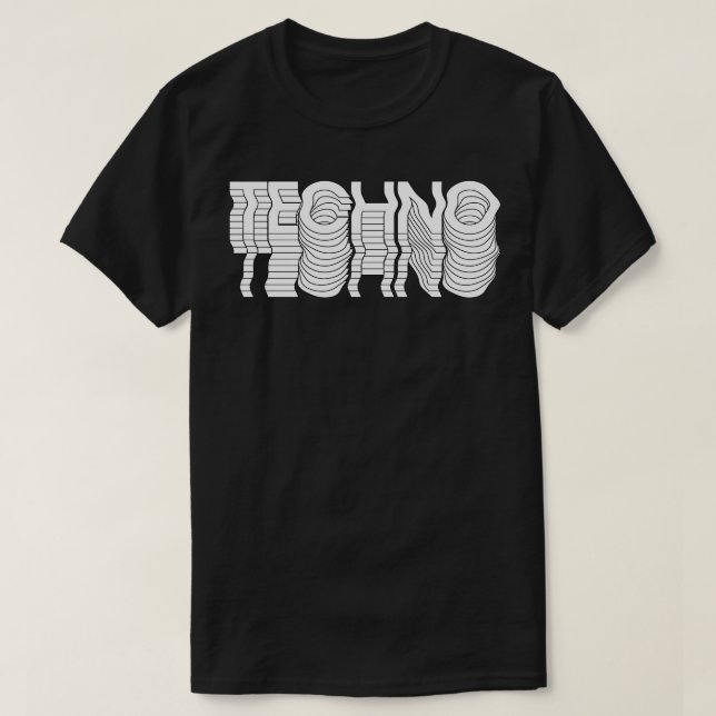 Distorted techno T-Shirt (Design Front)