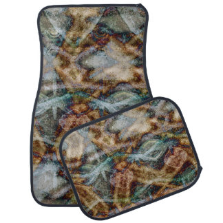 distortion boho _ car floor mat