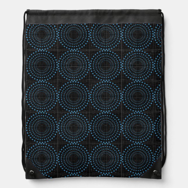 Distortion circle.01.b drawstring bag (Front)