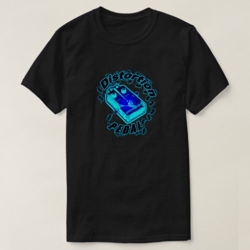 Distortion Pedal Electric Blue Shock  T_Shirt