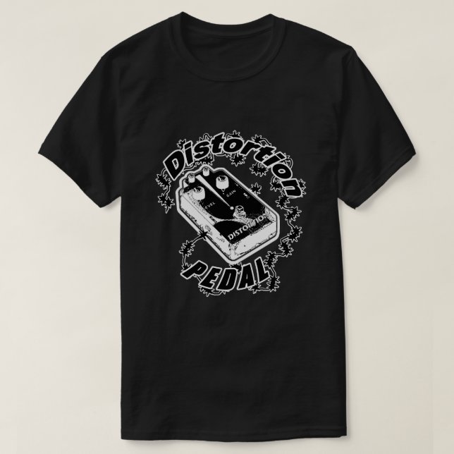Distortion Pedal - Electric Shock T-Shirt (Design Front)