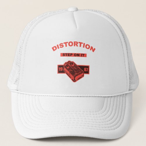 Distortion Step On It_ Orange Sherbet Trucker Hat