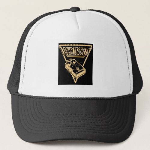 Distortion Triangle _ Sepia Tone Trucker Hat