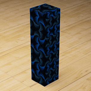 Distortion Twist pattern Black BG Wine Box