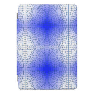 Distortion Wireframe.C01.GBluex4.Blue Lines iPad Pro Cover