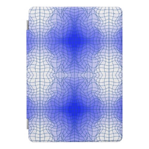 Distortion WireframeC01GBluex4Blue Lines iPad Pro Cover