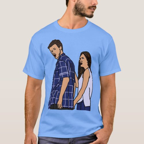 Distracted Boyfriend Meme The Couple T_Shirt