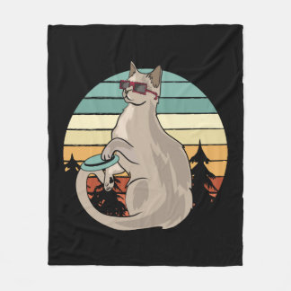 Distracted by Jeeps And Cats Funny T Shirt Gift Fleece Blanket