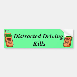 Distracted Driving Bumper Sticker