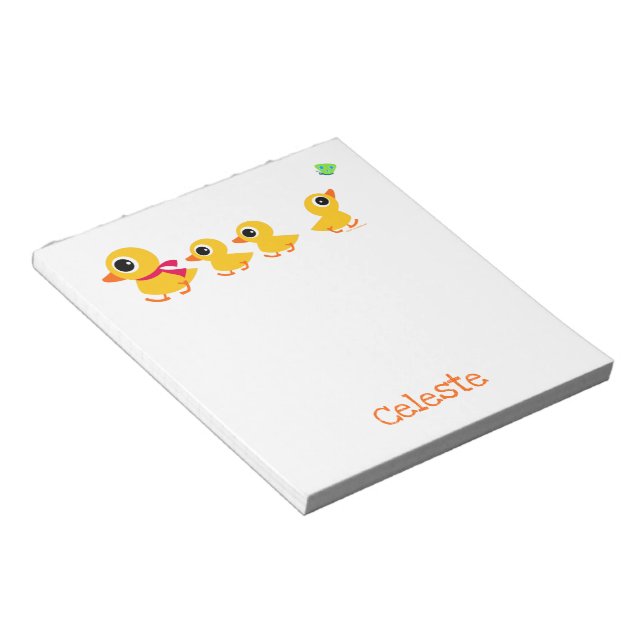 Distracted Duck Personalized Notepad (Angled)