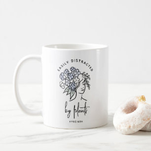 Distracted Gardener Floral Cute Plant Personalized Coffee Mug