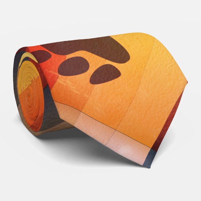 Distraction Bear Pride Flag Neck Tie (Rolled)