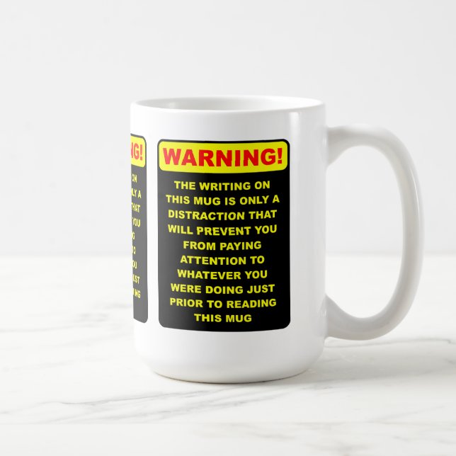 Distraction Funny Mug (Right)