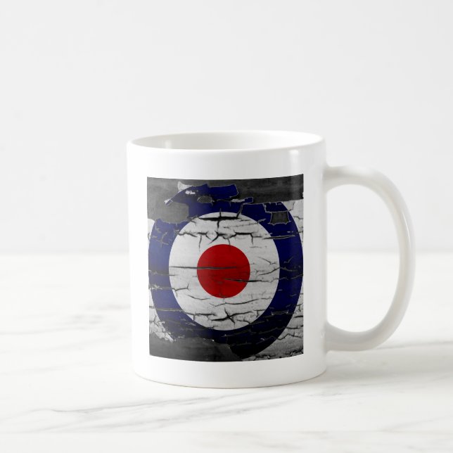 Distress Mod Target Symbol Coffee Mug (Right)