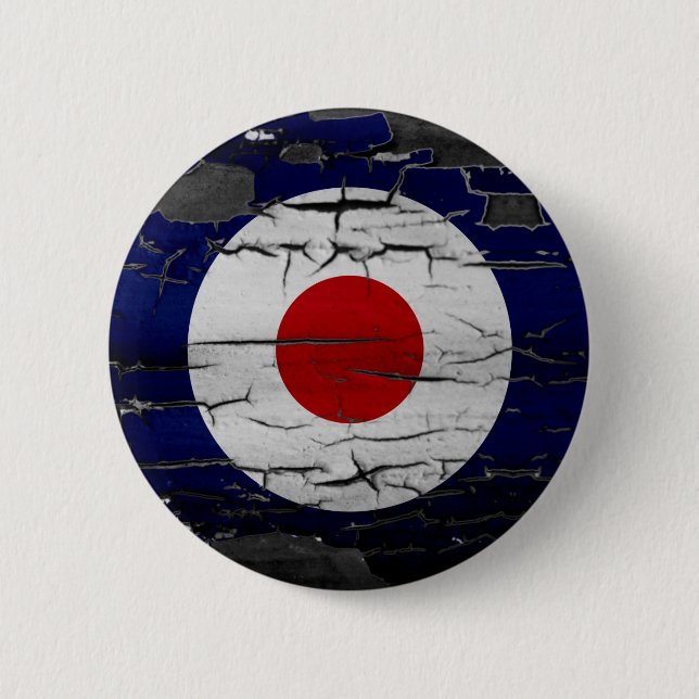 Distress Mod Target Symbol Pinback Button (Front)