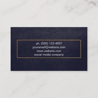 Distress Purple Gold Border Business Card | Zazzle