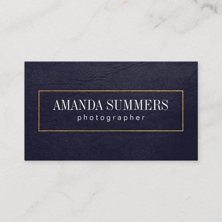 Distress Purple Gold Border Business Card | Zazzle