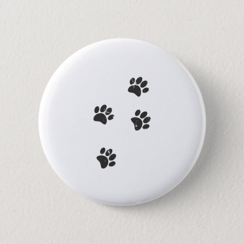 Distresse Dog Paw Tracks Button