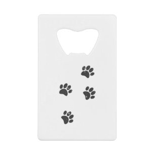 Distresse Dog Paw Tracks Credit Card Bottle Opener