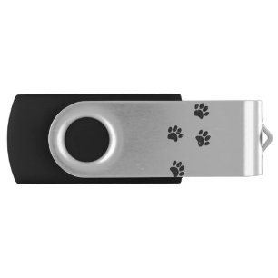 Distresse Dog Paw Tracks Flash Drive