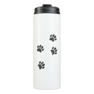Distresse Dog Paw Tracks Thermal Tumbler