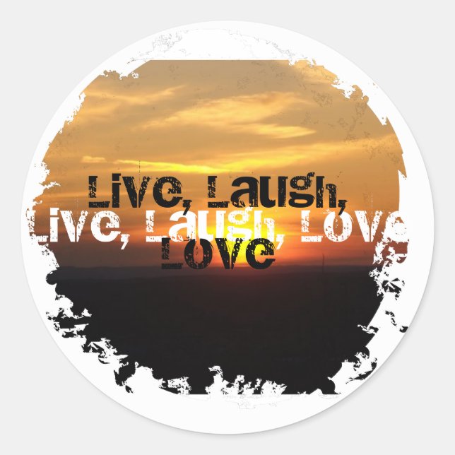 Distressed 2 Round Stickers (Front)