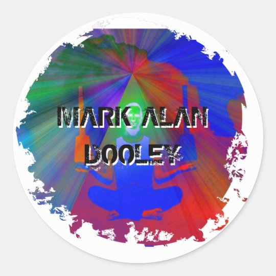 Distressed 2 Round Stickers