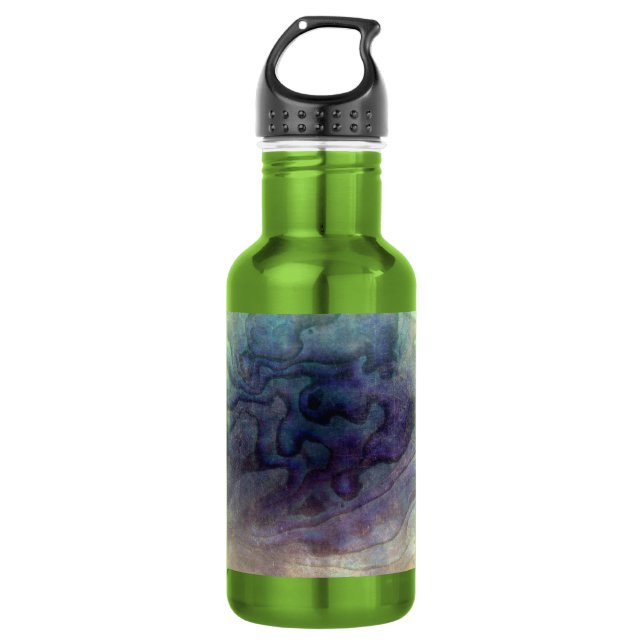 Distressed Abalone Stainless Steel Water Bottle (Front)