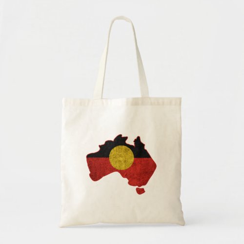 Distressed Aboriginal Flag  Tote Bag