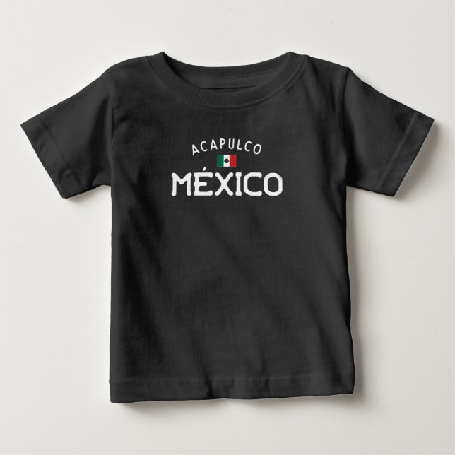 Distressed Acapulco México (Mexico) Baby T-Shirt (Front)
