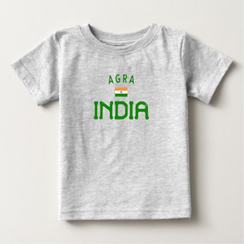 Distressed Agra India Baby T_Shirt