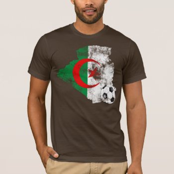 Distressed Algeria Soccer T-shirt by LifeEmbellished at Zazzle