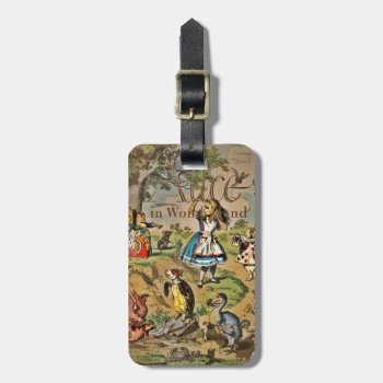 Distressed Alice And Friends Cover Luggage Tag by dmorganajonz at Zazzle