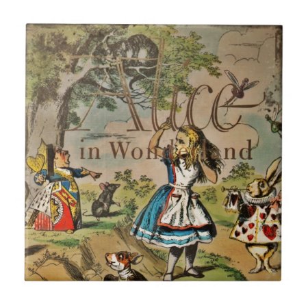 Distressed Alice And Friends Cover Tile
