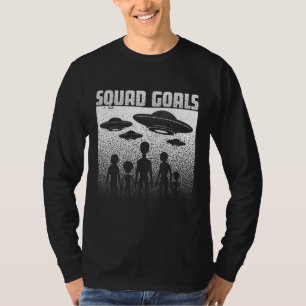 Distressed Alien Squad UFO Abduction Invasion T-Shirt