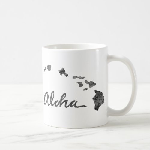 Distressed Aloha Island Coffee Mug