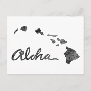 Distressed Aloha Island Postcard