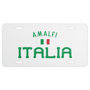 Distressed Amalfi Italia (Italy) License Plate