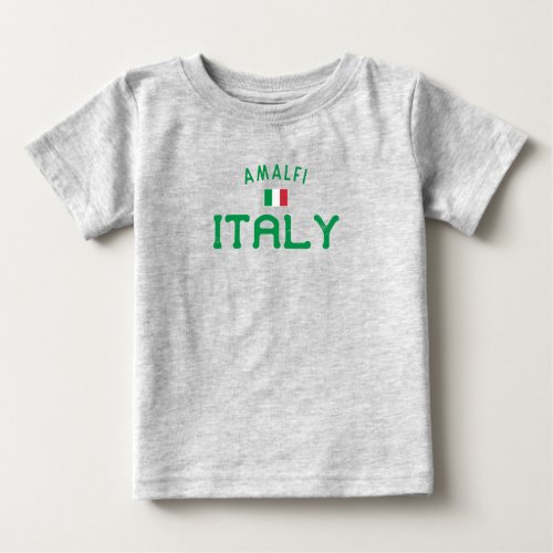 Distressed Amalfi Italy Baby T_Shirt