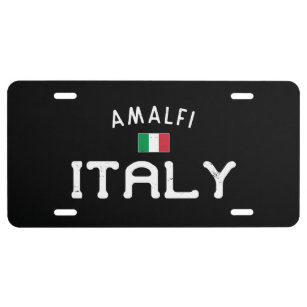 Distressed Amalfi Italy License Plate