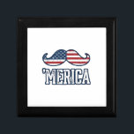 Distressed America Mustache Patriotic Vector Desig Gift Box<br><div class="desc">Distressed America Mustache Patriotic Vector Design_1</div>