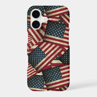 Distressed American Flag Art iPhone 17 Case