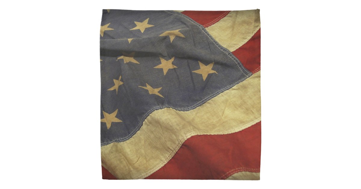 Distressed American Flag Bandana | Zazzle.com