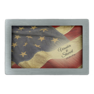 Distressed American Flag  Belt Buckle